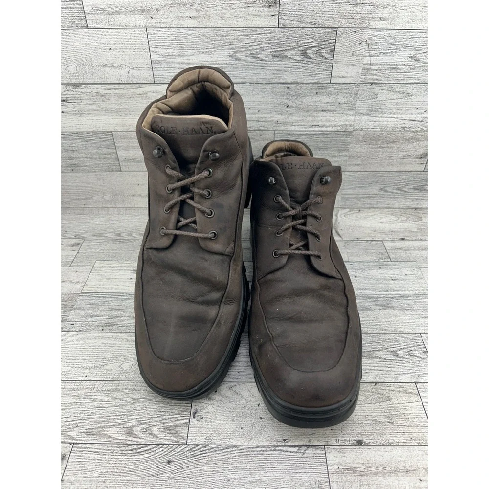 Cole Haan Men Brown Leather Memory Flex Chukka Boots 03965 Size 11 M